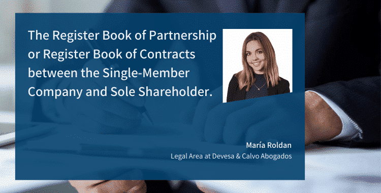 5-The Register Book of Partnership or Register Book of Contracts between the Single-Member Company and Sole Shareholder.