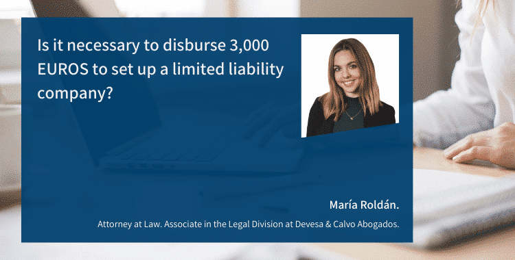 1108 Is it necessary to disburse 3,000 EUROS to set up a limited liability company